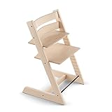 Tripp Trapp Stuhl von Stokke, Natural – Verstellbarer, anpassbarer Stuhl für Kleinkinder, Kinder & Erwachsene – Praktisch, bequem & ergonomisch – Klassisches Design