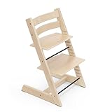 Tripp Trapp Stuhl von Stokke, Natural – Verstellbarer, anpassbarer Stuhl für Kleinkinder, Kinder & Erwachsene – Praktisch, bequem & ergonomisch – Klassisches Design